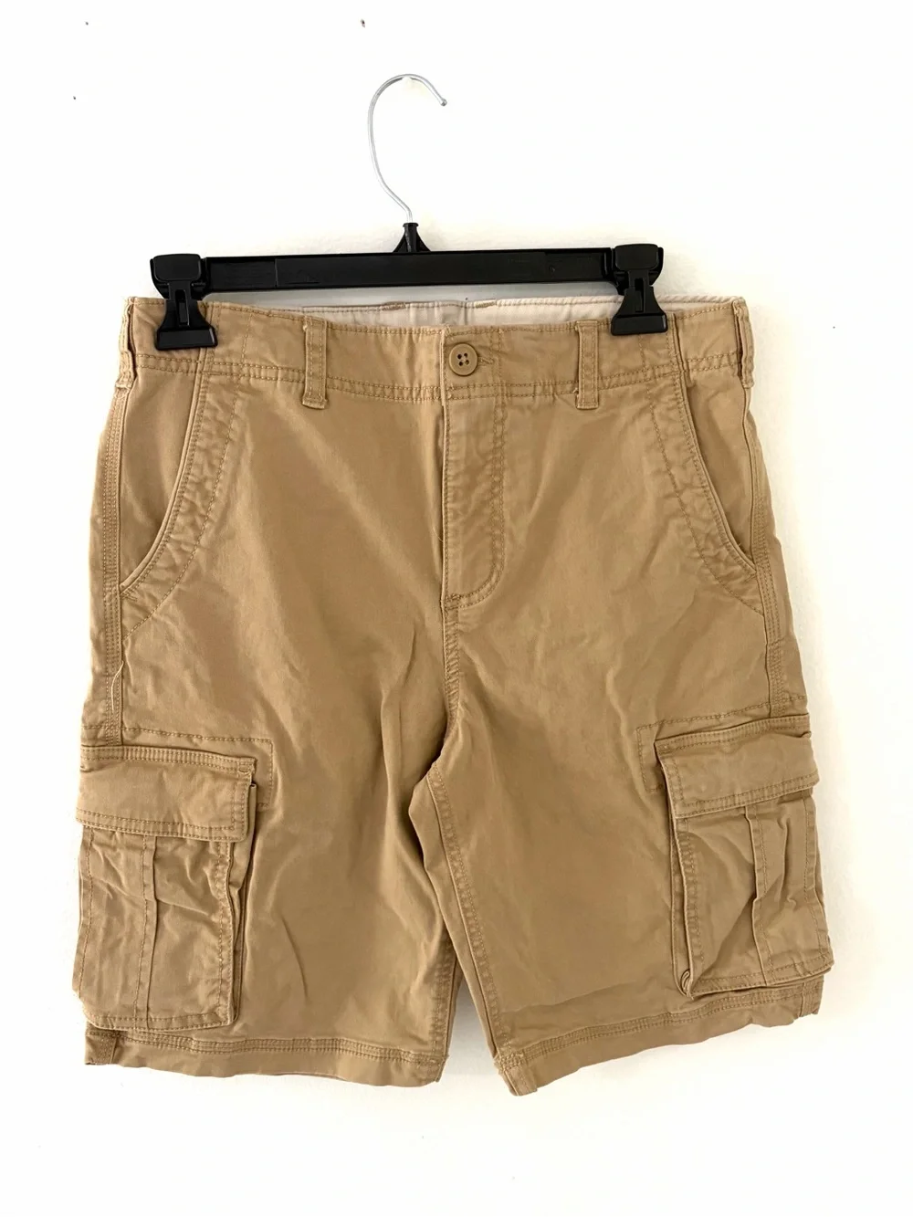 GAP Kids Khaki Cargo Shorts, Size: 16 Husky